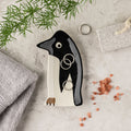 Vide-poche pingouin en céramique fait main