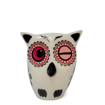 Ornement hibou bébé rose